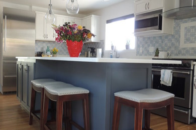 Example of a beach style kitchen design in Seattle