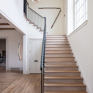 Los Angeles New Build - Grand Oak Staircase -Modern - Traditional -Transitional
