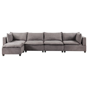 Jenson Modular Reversible Sectional Sofa In Dark Gray Linen Fabric Transitional Sofas By Homesquare Houzz - Steel Gray 5 Piece Sectional Sofa With Laf Chaise Denali Jenson Modular Reversible Sectional Sofa In Dark Gray Linen Fabric Transitional Sofas By Homesquare Houzz - Steel Gray 5 Piece Sectional Sofa With Laf Chaise Denali