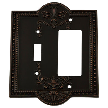 NW Meadows Switch Plate With Toggle and Rocker, Timeless Bronze