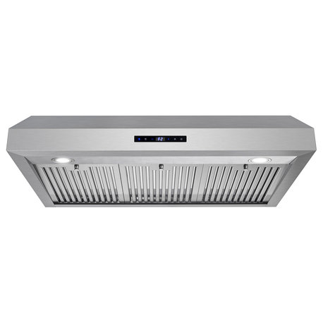 36" Under Cabinet Range Hood With Touch Controls, Stainless Steel