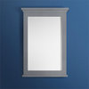 Fresca Windsor 24" Modern Solid Wood Bathroom Mirror in Textured Gray