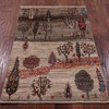 2' 7" X 3' 11" Tribal Persian Gabbeh Handmade Wool Rug - Q20539