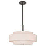 Livex Lighting - Meridian 4 Light Pendant, English Bronze - This 4 light Pendant from the Meridian collection by Livex will enhance your home with a perfect mix of form and function. The features include a English Bronze finish applied by experts.