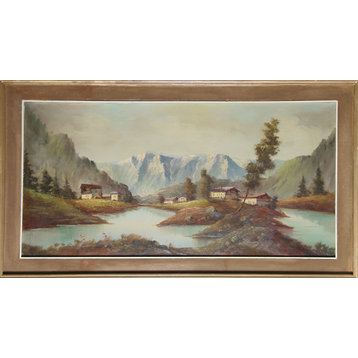 Mancini, Untitled, Landscape, Oil Painting