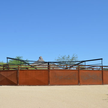 Horse barn and facilities on Happy Valley