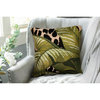 Marina Safari Indoor/Outdoor Pillow, Green, 18" Square