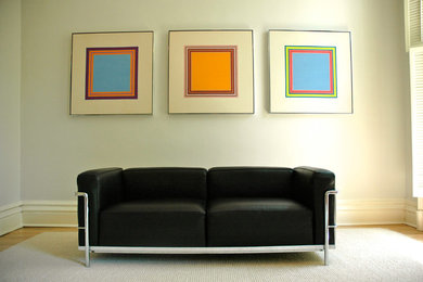 Living room - contemporary living room idea in DC Metro