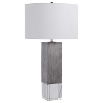Cordata One Light Table Lamp, Polished Nickel