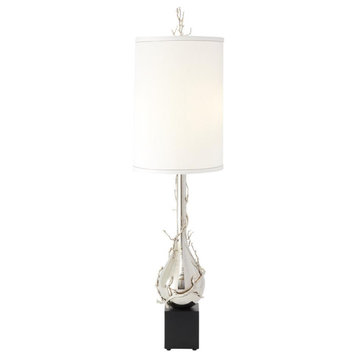 Twig Bulb Nickel Floor Lamp