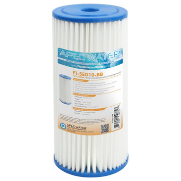 APEC 4.5" x 10" Reusable Pleated Sediment Filter for Big Blue System, 30 Micron