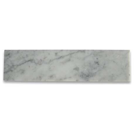 2x8 Carrara Marble Tile Polished Venato Bianco Carrera Wall & Floor, 100 sq.ft.