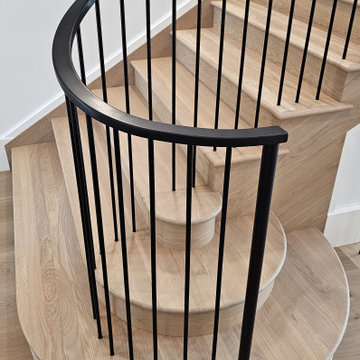 Project #119 | White Oak Staircase with Stacked Bullnose Detail