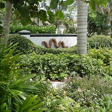 A garden becomes an art gallery.