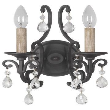 Craftmade Lighting 38962-MBK Bentley - Two Light Wall Sconce