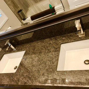Updated Guest Bathroom Counter Top - Labrador Antique Granite Counter Top