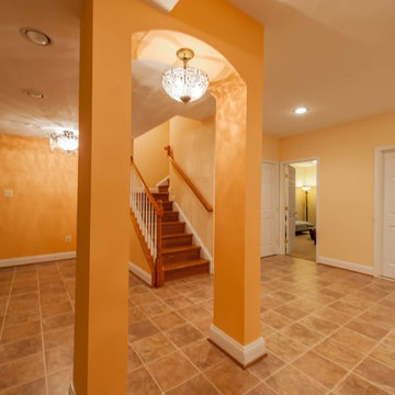 Basement Built for Entertainment in Clifton, Virginia