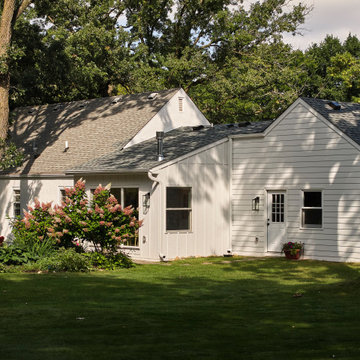 Single-Car Garage becomes Sunroom, Bathroom, Mudroom and Double Garage