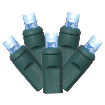 Vickerman 50 Light LED Wide Angle End Connecting Set, Teal, Teal