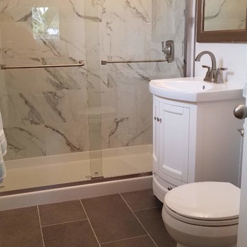 Updated master bathroom