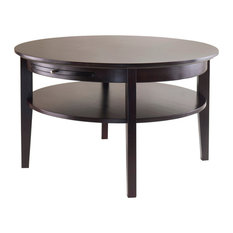 Pull Out Tray Coffee Tables Houzz Winsome Amelia Round Coffee Table With Pull Out Tray Tables
