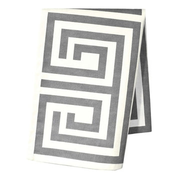 Santorini Ash Grey 2-Piece Kitchen Towel Set