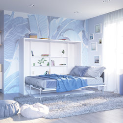 Spazio T - Full Size Wall Bed with Table - Kids Beds