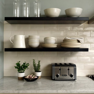 Chevy Chase, Maryland - Transitional - Kitchen with Hot Rolled Steel