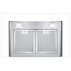 Cosmo 380 CFM Wall Mount Range Vent Hood, Permanent Filters, Glass Canopy