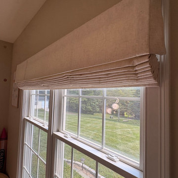 Luxury Children's Playroom with Custom Cordless Roman Shades | Mooresville NC