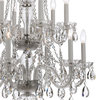 Crystorama 1137-CH-CL-MWP 12 Light Chandelier in Polished Chrome