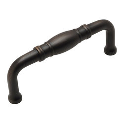 Cosmas - Cosmas 4313ORB Oil Rubbed Bronze Cabinet Pull, 3" Hole Centers, Set of 5 - Cabinet And Drawer Handle Pulls