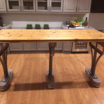 Lexington- Indsutrial Custom Farm Table Finished