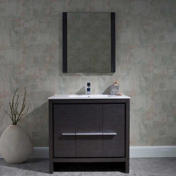Silver Grey Vanity Set with Mirror