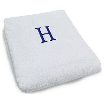 Monogrammed Beach Pool Chair Towel Slip Cover, H