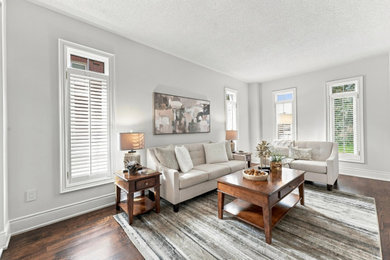 Mid-sized transitional living room photo in Other