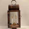 Solid Copper Post Lantern, "Brakintine" handmade in USA.