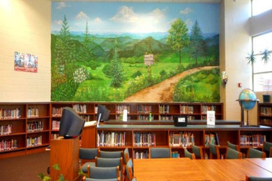 DUNCAN SOUTH CAROLINA MIDDLE SCHOOL LIBRARY MURAL