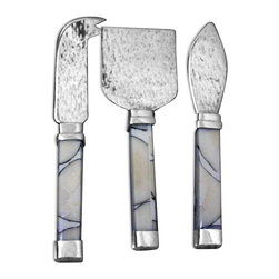 Silver Alpaca Cheese Knives - Dinnerware