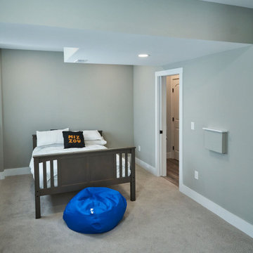 Basement Remodel with Golf Simulator