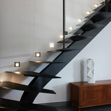 Rénovation d'un escalier dans une maison individuelle.