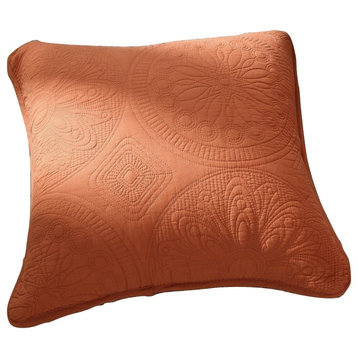 Tache Tuscany Sunrise 2-Piece Orange Floral Cushion Covers