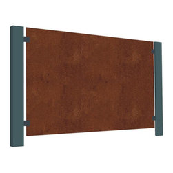 Corten Steel Plain Balustrade - Home Fencing And Gates