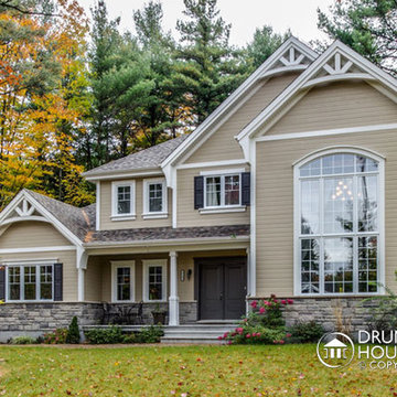 Custom Craftsman Cottage with Rustic Touch Designed by Drummond House Plan