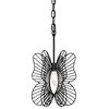 Varaluz 330M01 Monarch Butterfly 9"W Decorative Single Pendant - Black