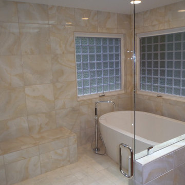 Raleigh NC Aging in Place Euro Shower and Tub