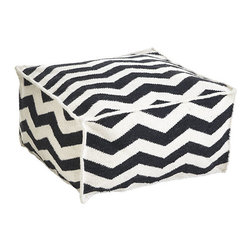 Chevron Pouf - Floor Pillows And Poufs
