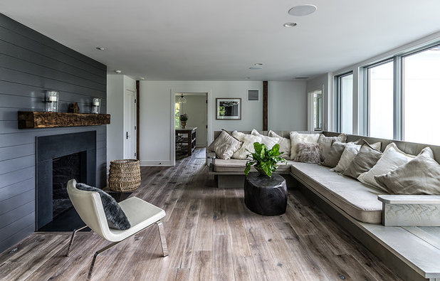 Country Living Room by Blansfield Builders, Inc.