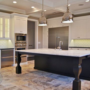 State of the Art White Transitional with Stainless Steel