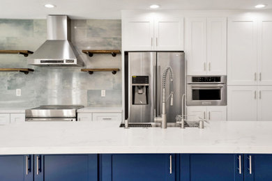Inspiration for a modern kitchen remodel in Orange County